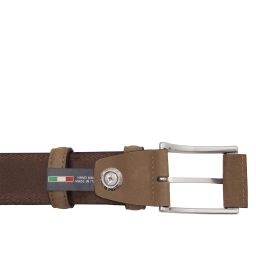 Ceinture élégante en Nubuck 35mm Taupe TL142533