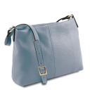 TL Bag Soft Leather Shoulder bag Light Blue TL141720