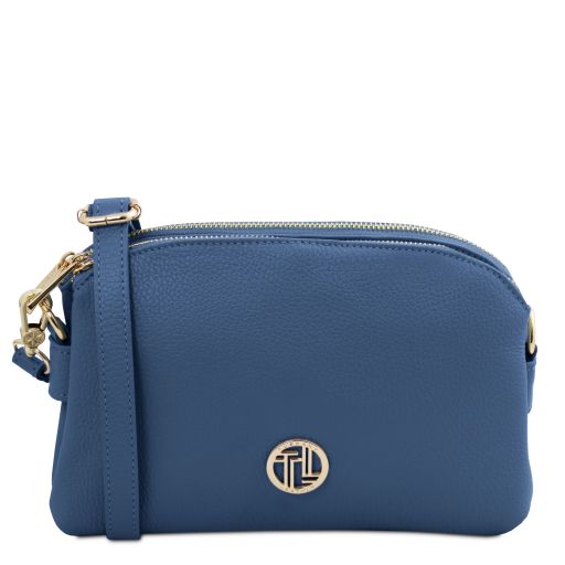 Lily Soft Leather Shoulder bag Denim TL142375