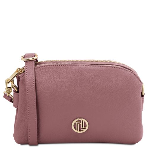 Lily Soft Leather Shoulder bag Lilac TL142375