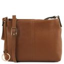 TL Bag Borsa a Tracolla in Pelle Morbida Cognac TL141720