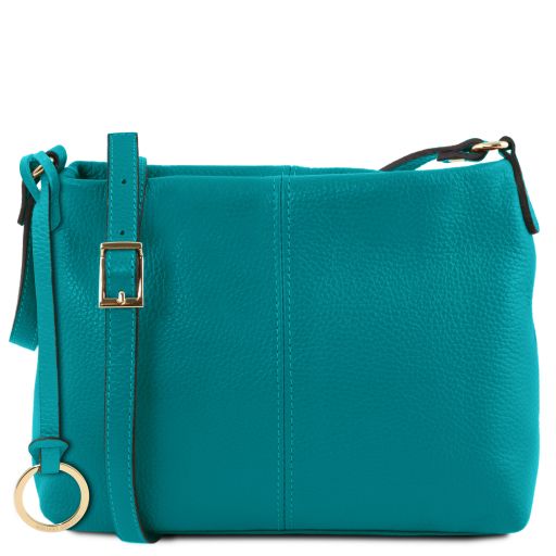 TL Bag Sac Bandoulière en Cuir Souple Turquoise TL141720