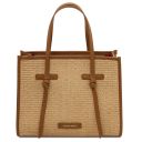 Frame Borsa a Spalla in Rafia Cognac TL142566