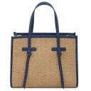 Frame Straw Effect Shoulder bag Синий TL142566