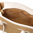 Frame Borsa a Spalla Effetto Paglia Bianco TL142566