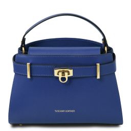 Maisy Sac Cabas en Cuir Bleu TL142459