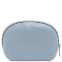 Vera Soft Leather Toiletry Case Light Blue TL142438