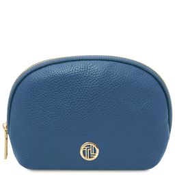 Vera Trousse de Toilette en Cuir Souple Denim TL142438