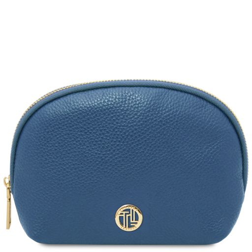 Vera Trousse in Pelle Morbida Denim TL142438