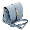 Nausica Sac Bandoulière en Cuir Bleu céleste TL141598