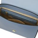 Nausica Sac Bandoulière en Cuir Bleu céleste TL141598