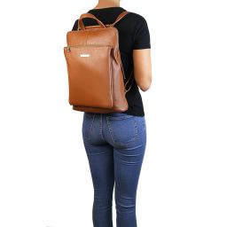TL Bag Mochila Para Mujer en Piel Suave Denim TL141682