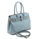 TL Bag Borsa a Mano in Pelle Celeste TL142174