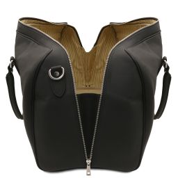 Lisbona Sac de Voyage en Cuir - Grand Modèle Noir TL142557