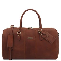 Lisbona Sac de Voyage en Cuir - Grand Modèle Marron TL142557