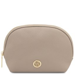 Vera Trousse de Toilette en Cuir Souple Taupe clair TL142438