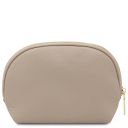 Vera Kosmetiktasche aus Weichem Leder Hell Taupe TL142438
