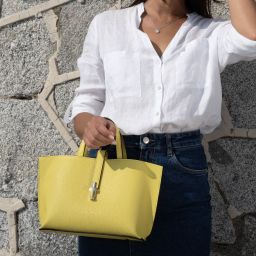 Agatha Bolso en Piel Lime TL142456