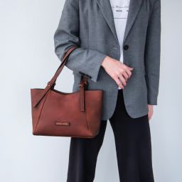 Libra Borsa a Spalla in Pelle Testa di Moro TL142562