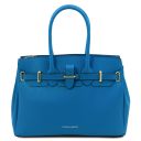 TL Bag Borsa a Mano in Pelle Blu TL142174