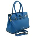 TL Bag Borsa a Mano in Pelle Blu TL142174