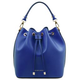Vittoria Sac Seau Pour Femme en Cuir Bleu TL141531