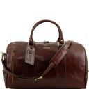 TL Voyager Travel Leather Duffle bag - Large Size Brown TL141217