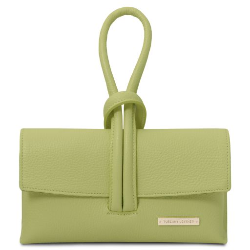 TL Bag Pochette in Pelle Verde Lime TL141990