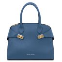 Coccola Bolso a Mano en Piel Denim TL142421