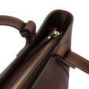 Libra Leather Shoulder bag Dark Brown TL142562