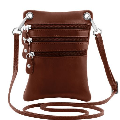 TL Bag Soft leather mini cross bag Brown TL141368