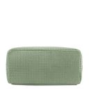 TL KeyLuck Borsa Shopping in Pelle Stampa Intrecciata Verde Menta TL141573