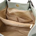 TL KeyLuck Borsa Shopping in Pelle Stampa Intrecciata Verde Menta TL141573