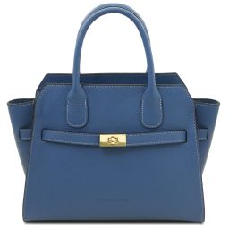Origami Borsa a Mano in Pelle Denim TL142507
