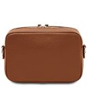 Cubetto Bolso con Badolera en Piel Cognac TL142499