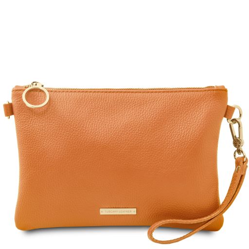 TL Bag Pochette in Pelle Morbida Apricot TL142029