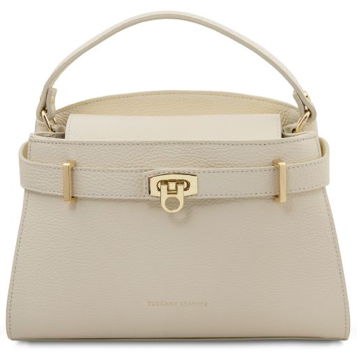 Maisy Bolso en Piel Beige TL142455