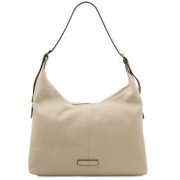 Plenia Shopping Tasche aus Leder Beige TL142569
