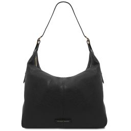 Plenia Sac Shopping en Cuir Noir TL142569