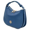 Hoblò Borsa a Mano in Pelle Morbida Denim TL142563
