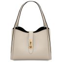 Soave Soft Leather Handbag Beige TL142583