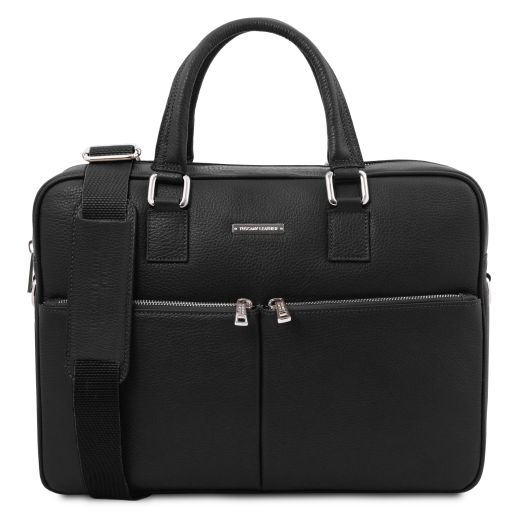 Treviso Borsa Porta Computer in Pelle Nero TL142546