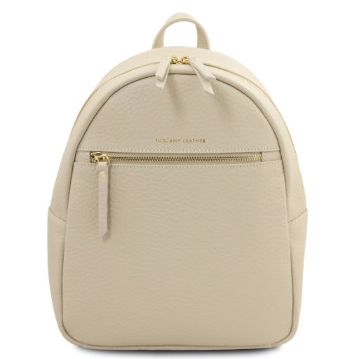 Arco Mochila en Piel Beige TL142584