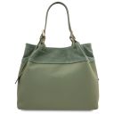 Diade Soft Leather Shopping bag Mint Green TL142587