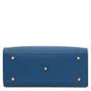 Croque Leather Handbag Denim TL142565
