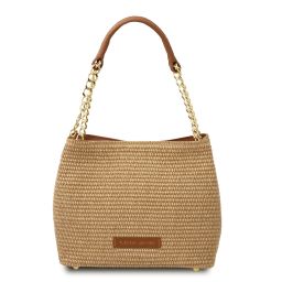 TL Bag Raffia Bucket bag Cognac TL142208