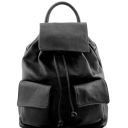 Sapporo Soft Leather Backpack for Women Black TL141553