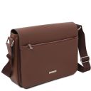 Messenger Sac Messenger en Cuir Saffiano Café TL142549