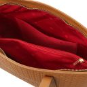 Dedalo Leder-Shopper mit Flechtprägung Cognac TL142578