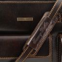 Venezia Leather Briefcase 2 Compartments Brown TL10020